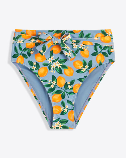 Draper James Lemon Blossom Lemon Blossom High Waist Bottom with Belt