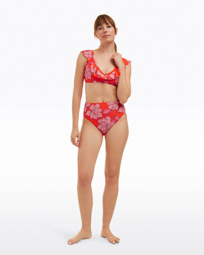 Draper James Red Magnolia Red Magnolia Ruffle Bralette