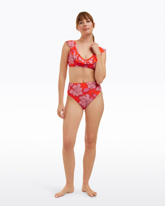 Draper James Red Magnolia Red Magnolia Ruffle Bralette