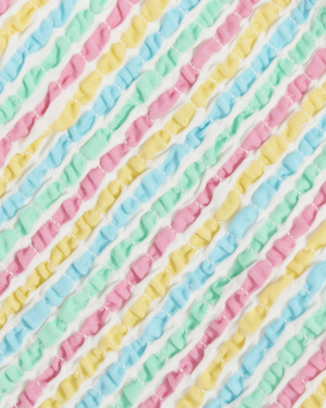 Draper James Multistripe Smocked Bikini Bottom