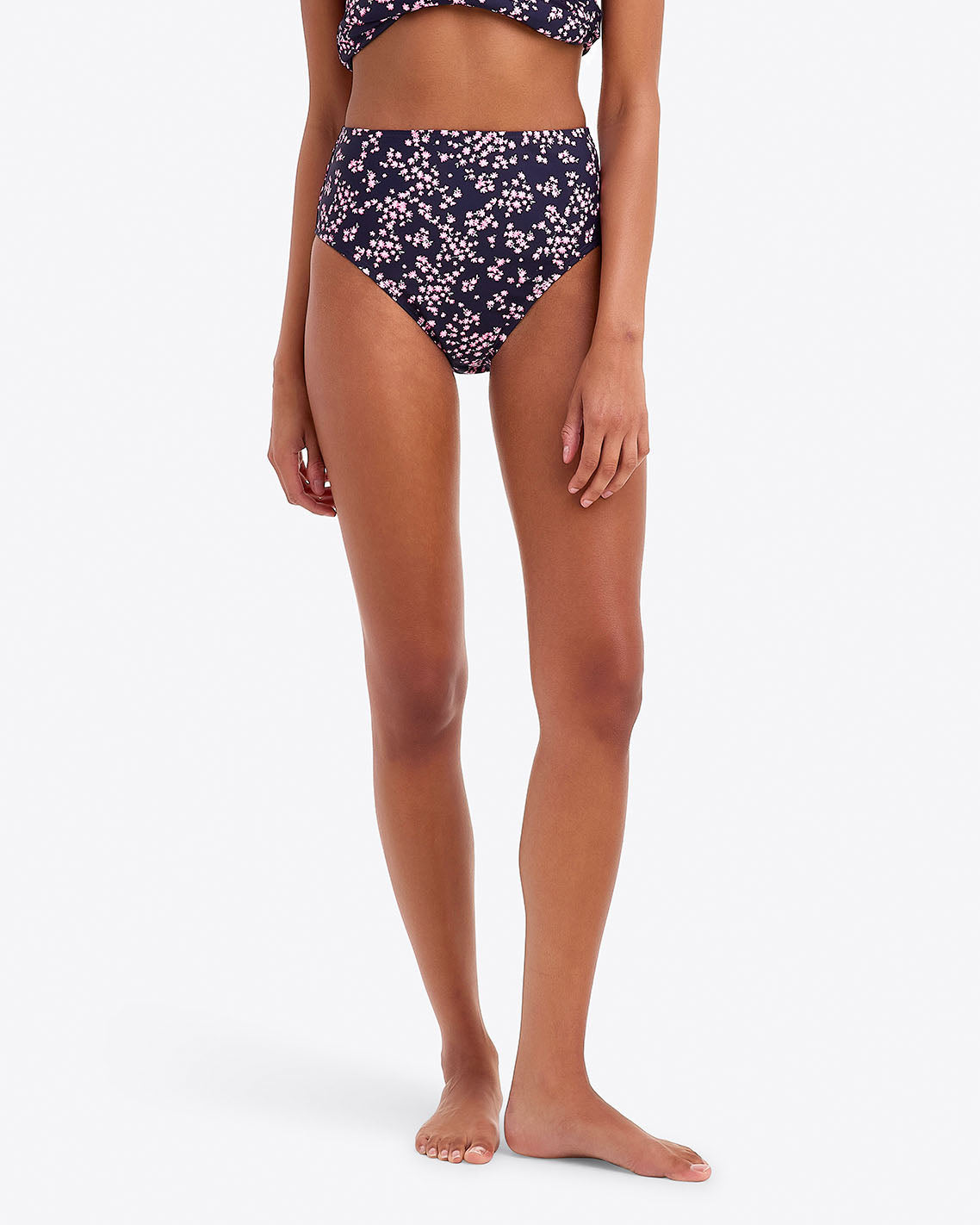 Draper James Nassau Navy Cherry Blossom High Waist Bottom
