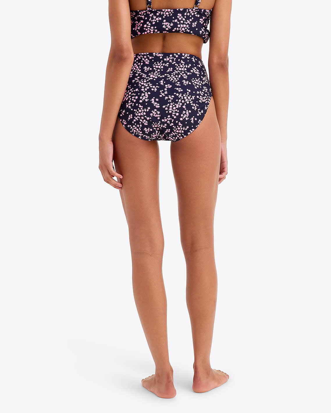Draper James Nassau Navy Cherry Blossom High Waist Bottom