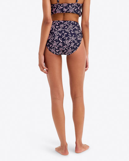 Draper James Nassau Navy Cherry Blossom High Waist Bottom