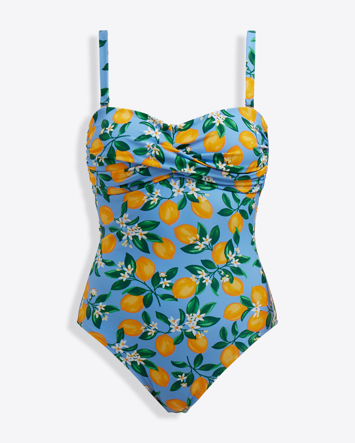 Draper James Lemon Blossom Lemon Blossom Bandeau One Piece
