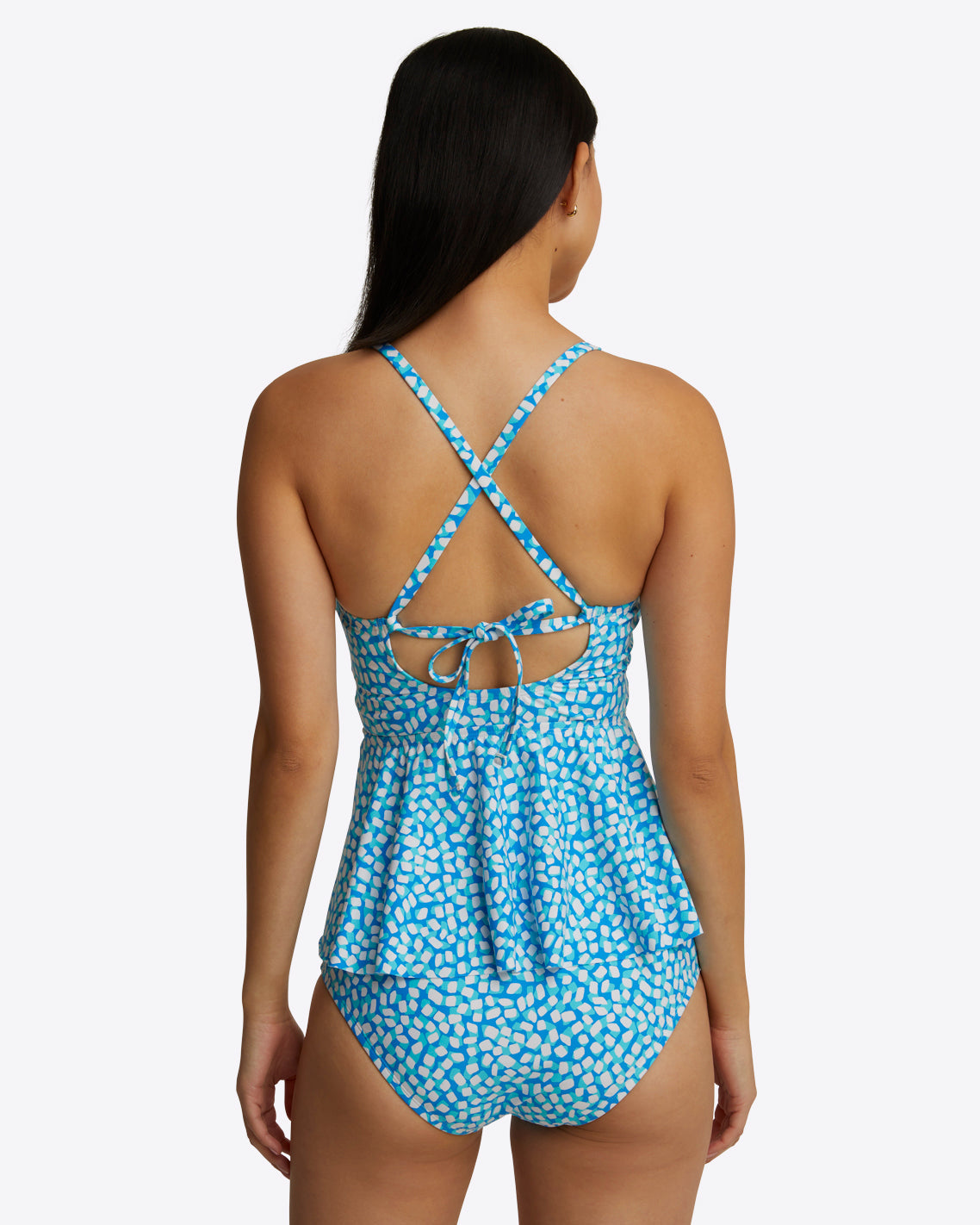 Draper James Blue Multi Tankini Top | Women's Swim Tops by Draper James
