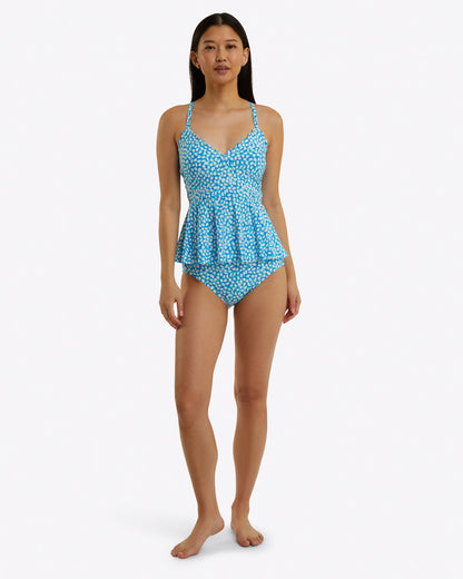 Draper James Blue Multi Tankini Top | Women's Swim Tops by Draper James