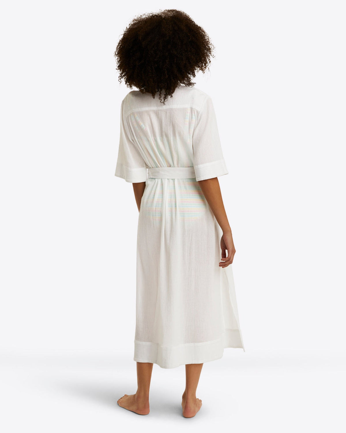 Draper James White Crinkle Cotton Crinkle Cotton Coverup