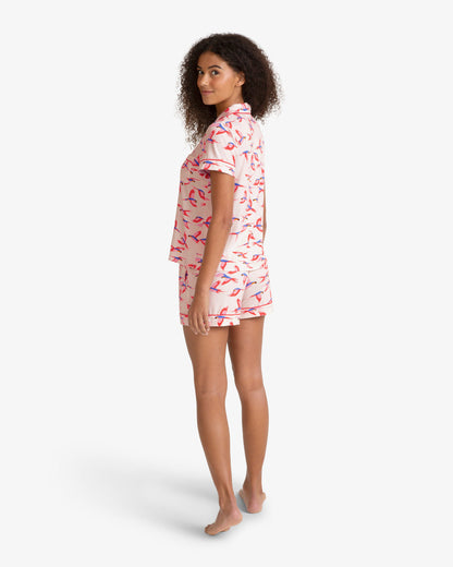 Draper James Pink Multi Sara Pajama in Pink Parrot