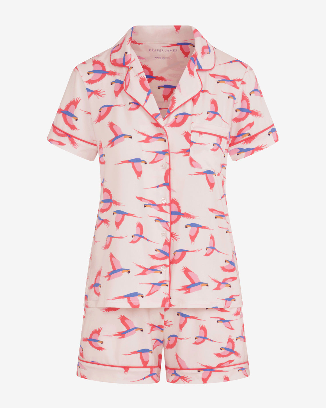 Draper James Pink Multi Sara Pajama in Pink Parrot