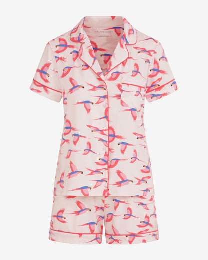Draper James Pink Multi Sara Pajama in Pink Parrot