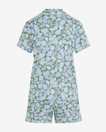 Draper James Green Multi Sara Pajama in Shell Fan