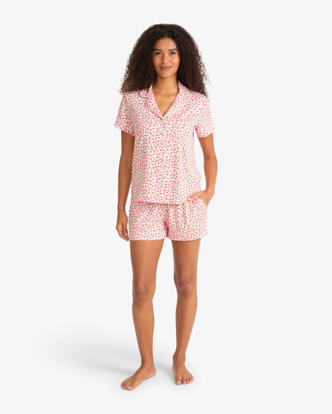 Draper James Pink Multi Sara Pajama in Wild Rose