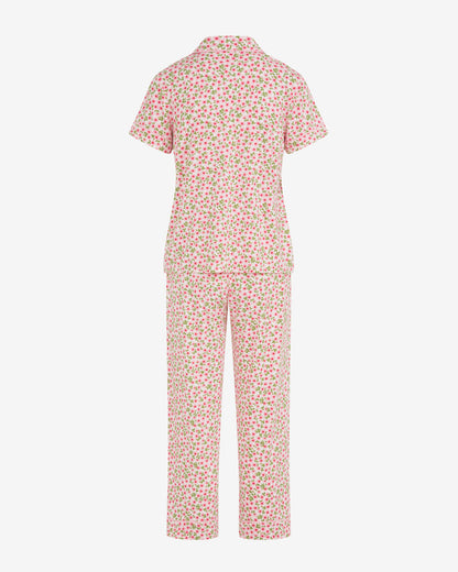 Draper James Pink Multi Short Sleeve Linda in Wild Rose