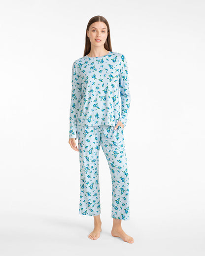 Draper James Blue Multi Amelia Pajama Set in Berries