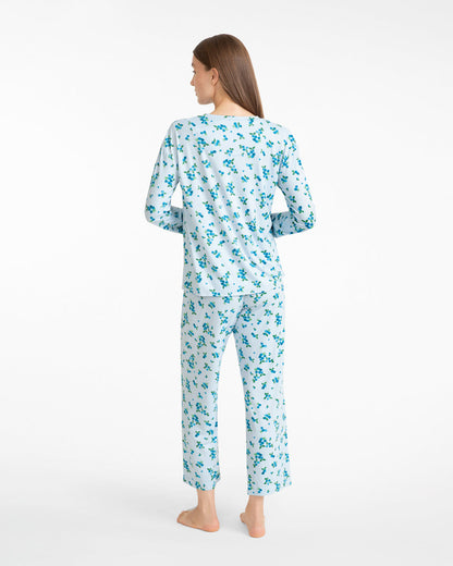 Draper James Blue Multi Amelia Pajama Set in Berries