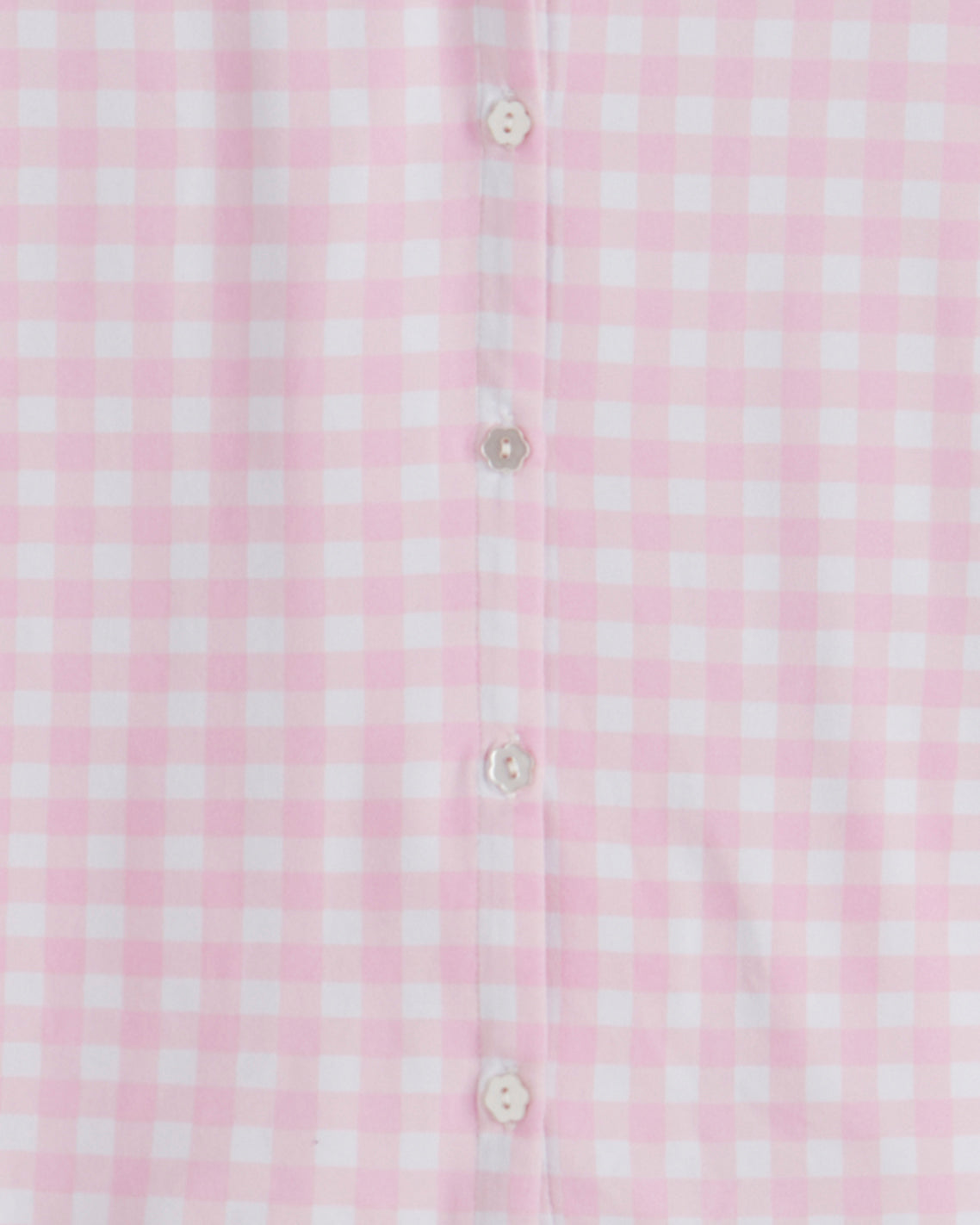 Draper James Pink Gingham Scallop Sara Pajama Set in Pink Gingham