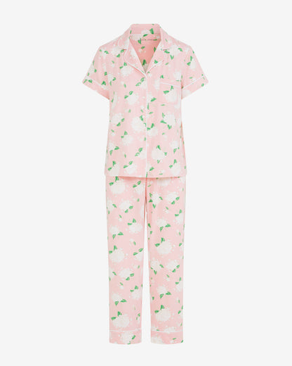 Draper James Pink Multi Linda Pajama Set in Hydrangeas