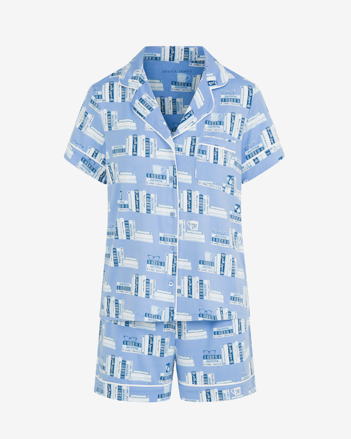 Draper James Blue Multi Sara Pajama Set in Bookstack