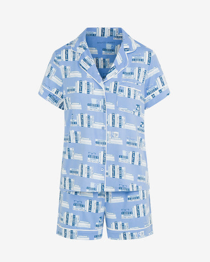 Draper James Blue Multi Sara Pajama Set in Bookstack