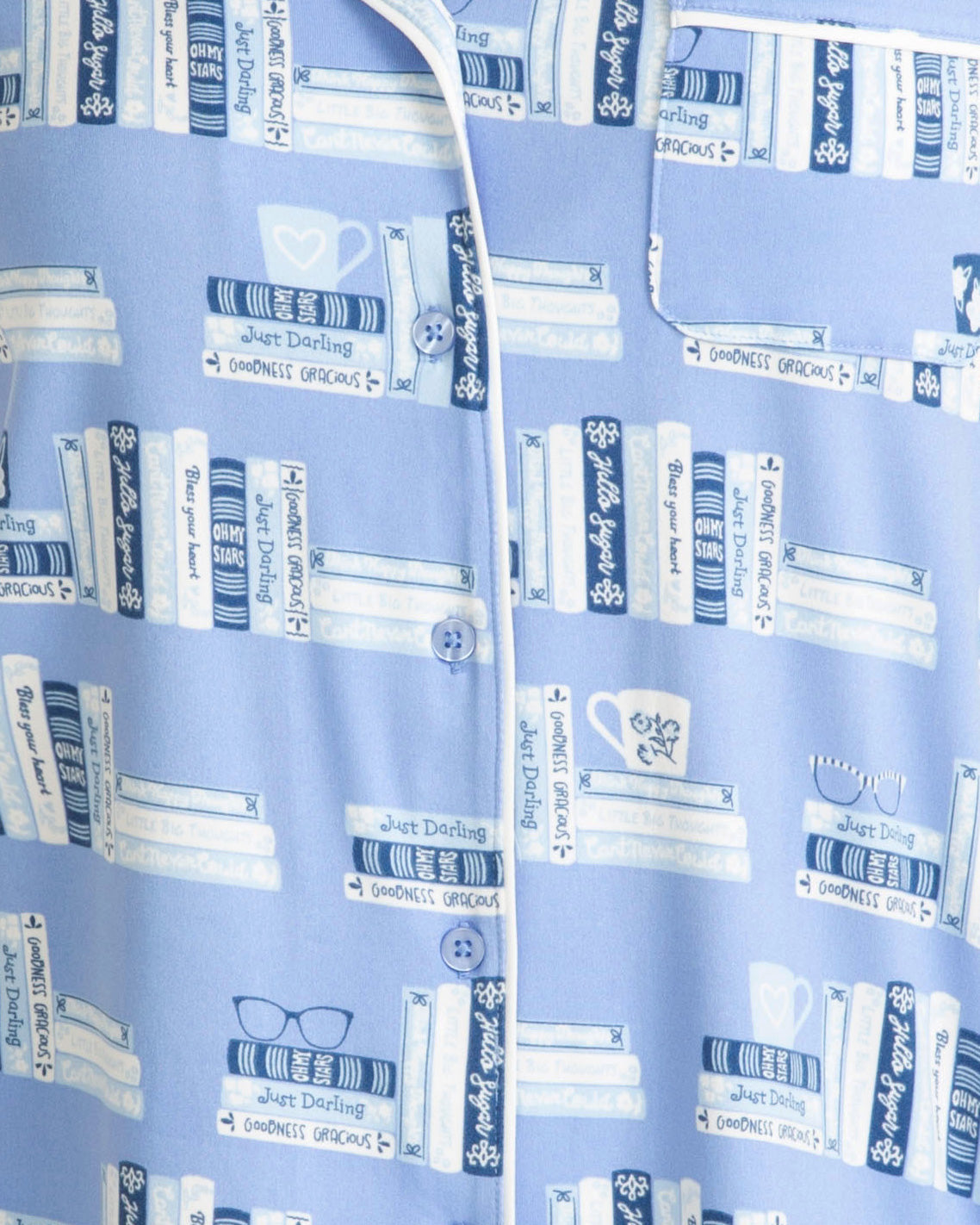 Draper James Blue Multi Linda Pajama Set in Bookstack