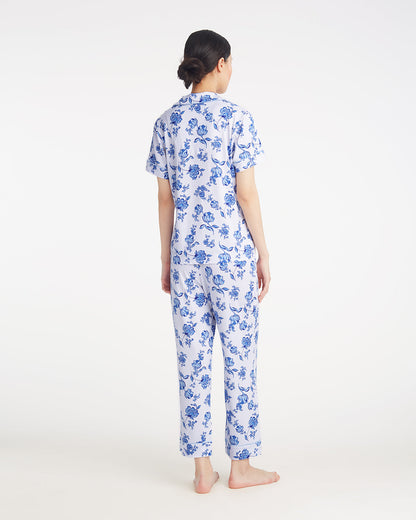 Draper James Magnolia Toile Linda Pajama Set in Magnolia Toile