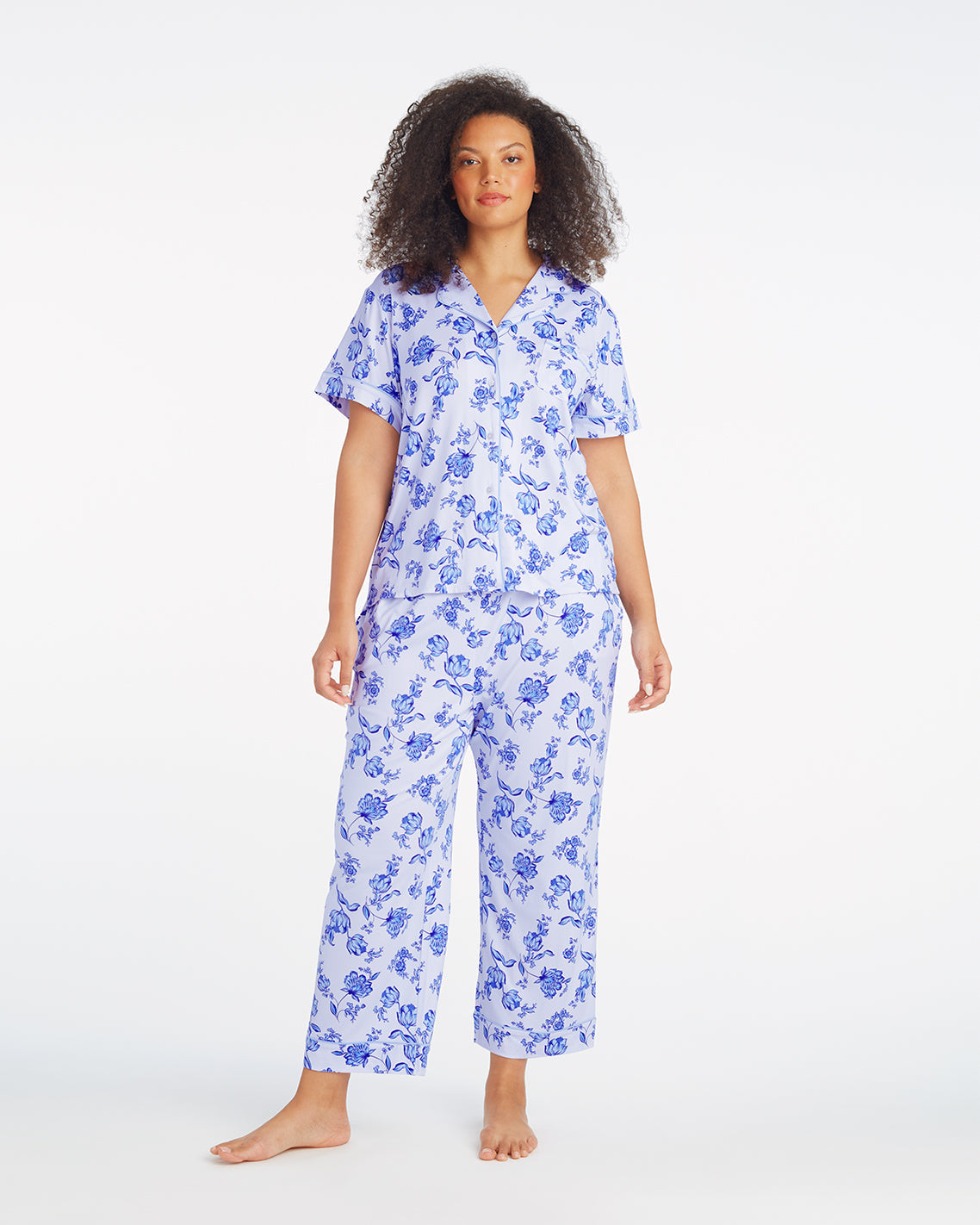 Draper James Magnolia Toile Linda Pajama Set in Magnolia Toile