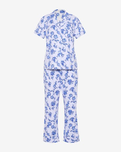 Draper James Magnolia Toile Linda Pajama Set in Magnolia Toile