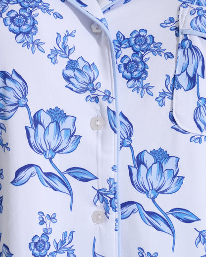 Draper James Magnolia Toile Linda Pajama Set in Magnolia Toile