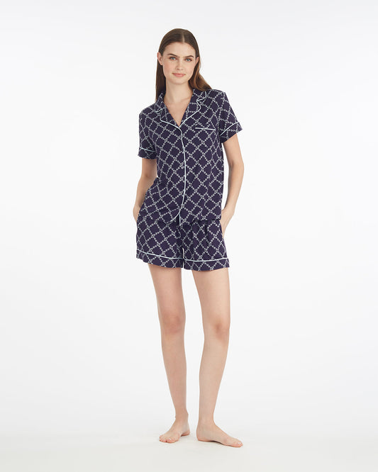 Draper James Vine Lattice Sara Pajama Set in Vine Lattice