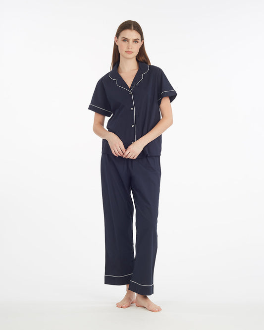 Draper James Nassau Navy Linda Pajama Set Navy | Women's Sleepwear