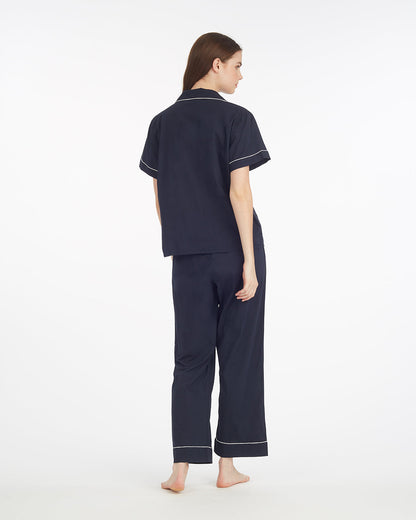 Draper James Nassau Navy Linda Pajama Set Navy | Women's Sleepwear