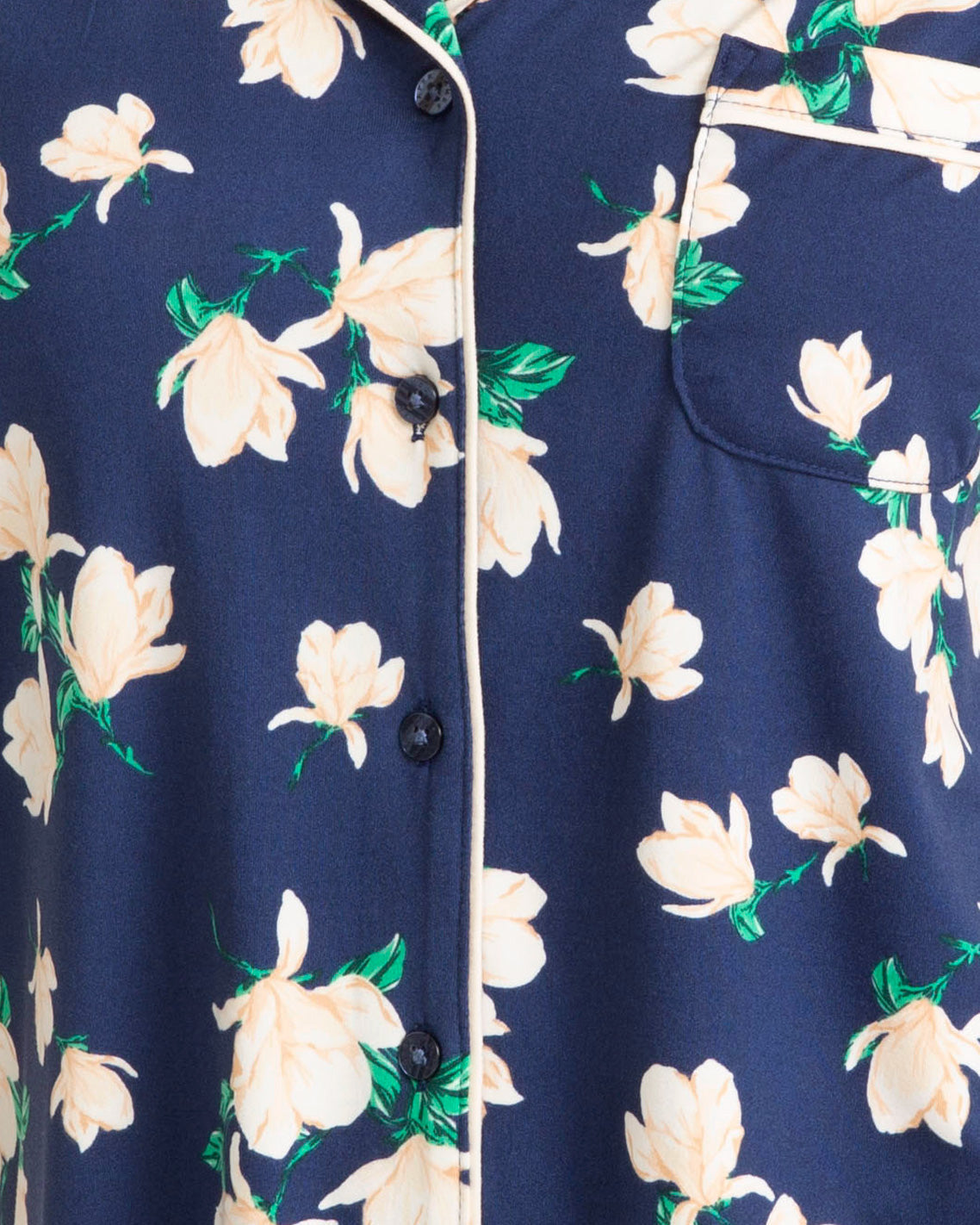 Draper James Nassau Navy Multi Sara Pajama Set in Navy Magnolia