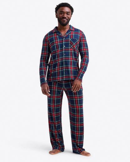 Draper James Georgia Plaid Men's Pajama Set in Georgia Plaid