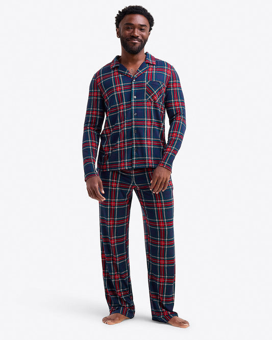 Draper James Georgia Plaid Men's Pajama Set in Georgia Plaid