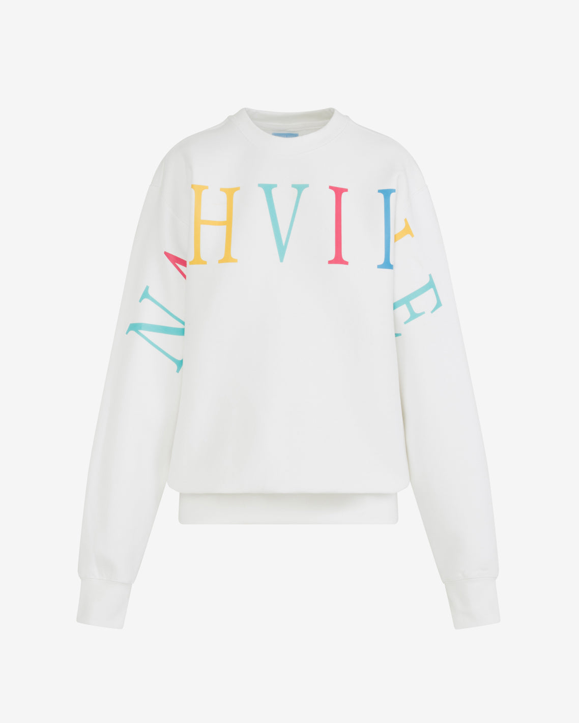Draper James Multicolor Nashville Crewneck Sweatshirt in Magnolia White Multi