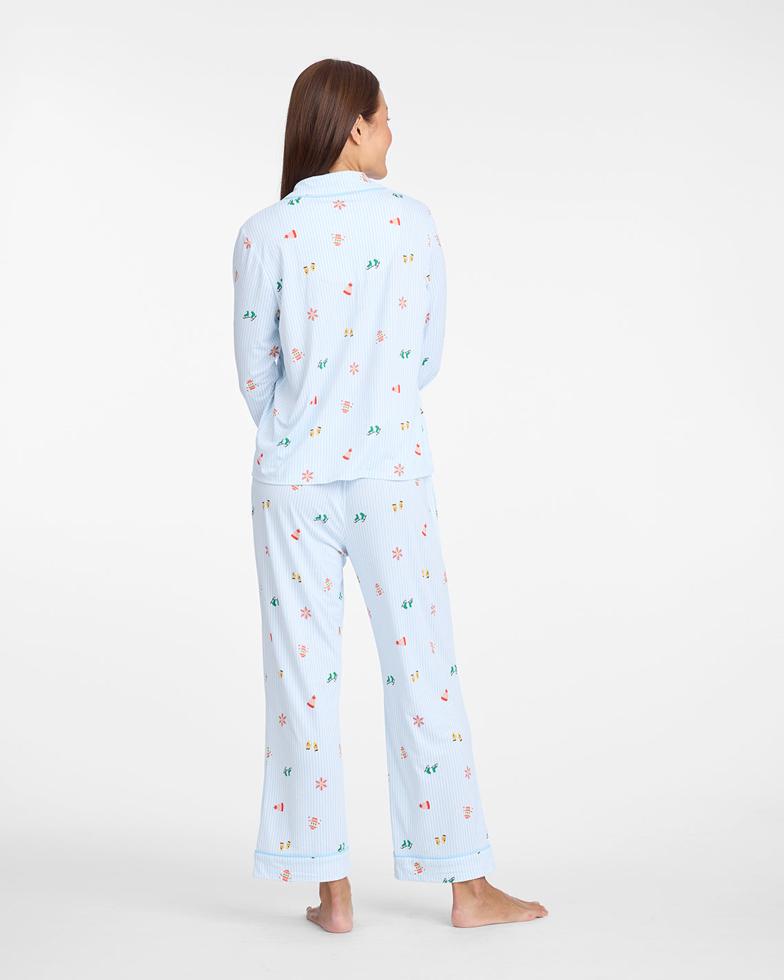 Draper James Winter Wonderland Linda Long-Sleeve Pajama Set in Winter Wonderland