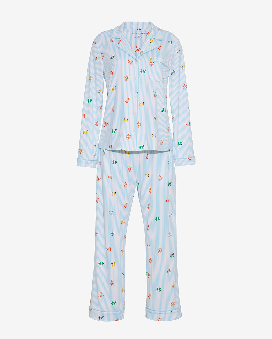 Draper James Winter Wonderland Linda Long-Sleeve Pajama Set in Winter Wonderland