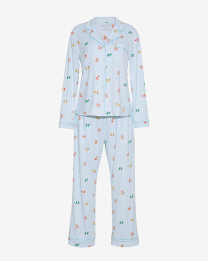 Draper James Winter Wonderland Linda Long-Sleeve Pajama Set in Winter Wonderland