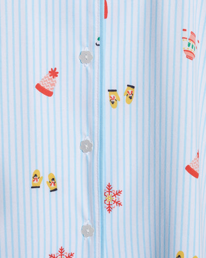 Draper James Winter Wonderland Linda Long-Sleeve Pajama Set in Winter Wonderland