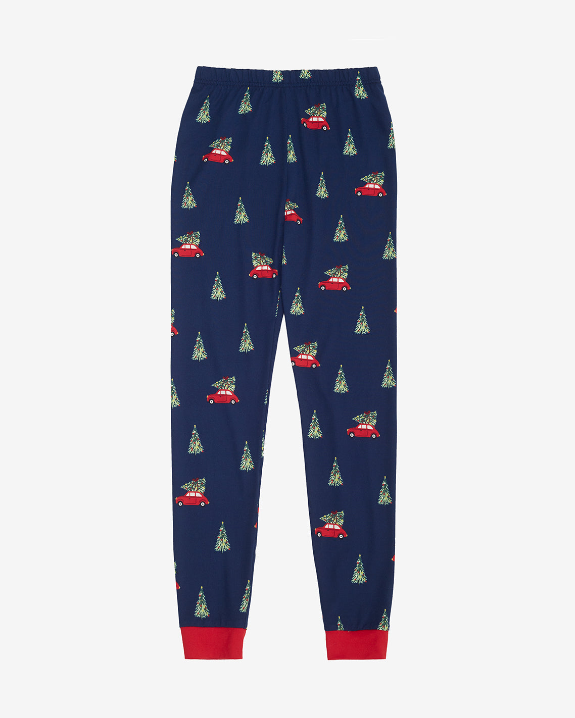 Draper James Nassau Navy Multi Kid's Pajama Set in Holiday Trees
