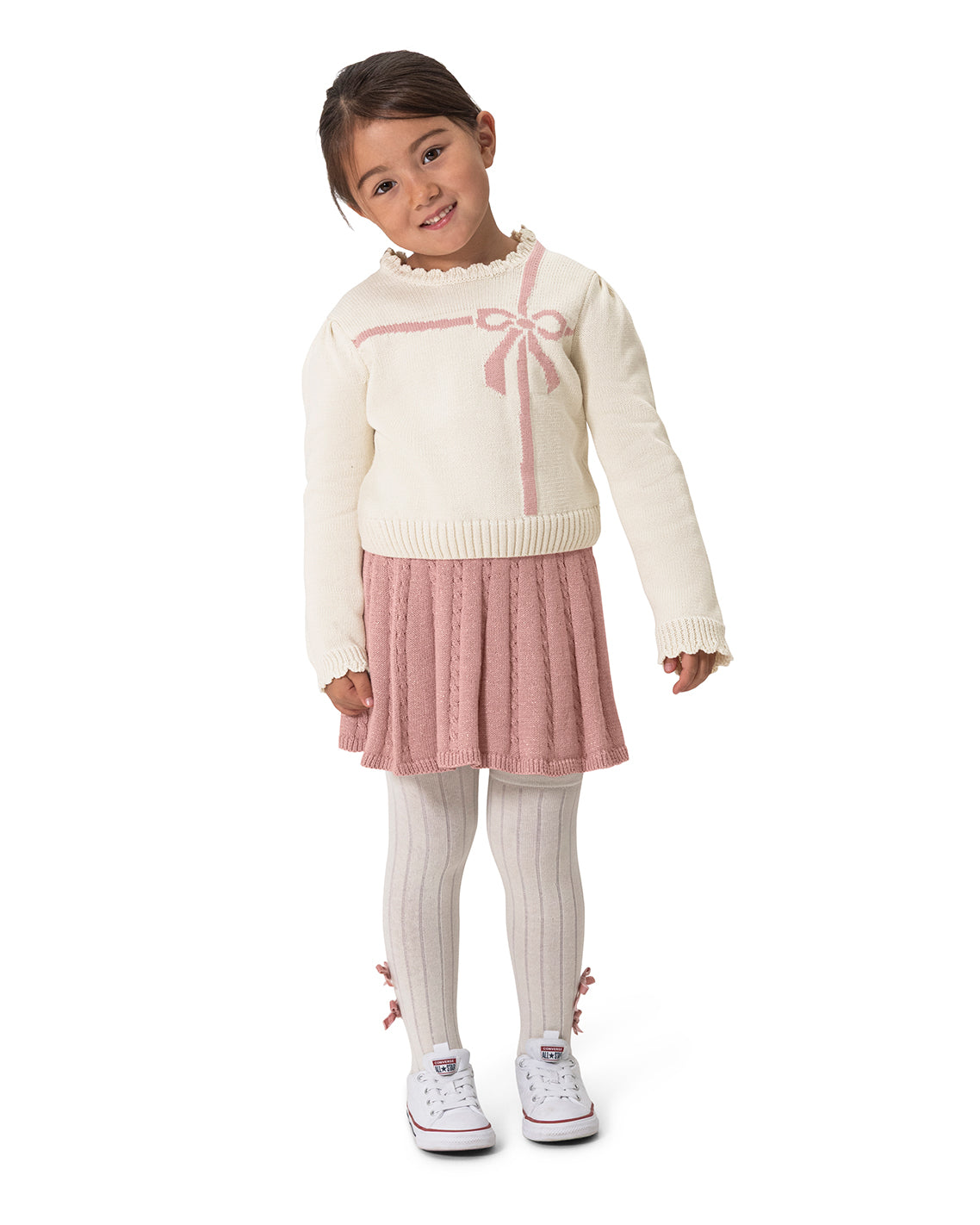 Draper James Magnolia White Multi Girls Sweater & Skirt Set – Classic