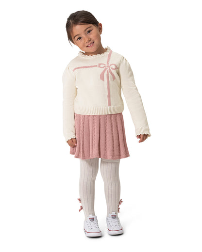 Draper James Magnolia White Multi Girls Sweater & Skirt Set – Classic