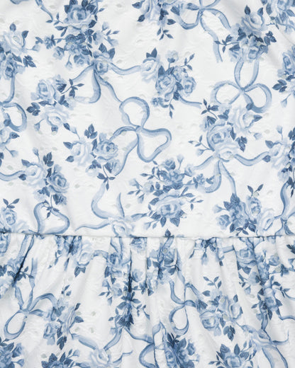 Draper James Blue Denim Jacket Floral Dress Set