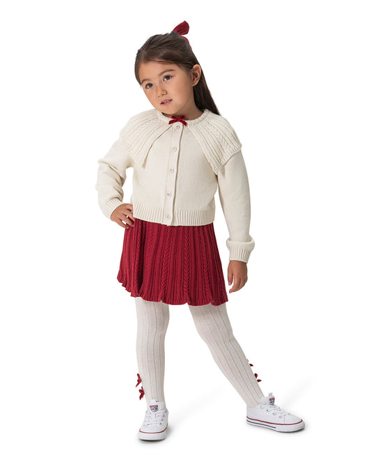 Draper James Magnolia White Multi Girls Sweater & Skirt Set – Alternate Color