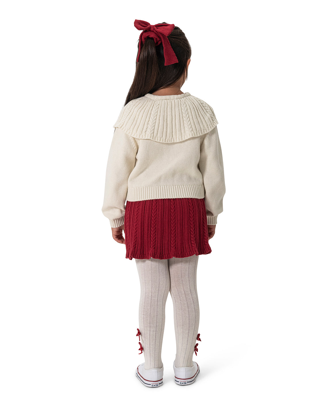 Draper James Magnolia White Multi Girls Sweater & Skirt Set – Alternate Color