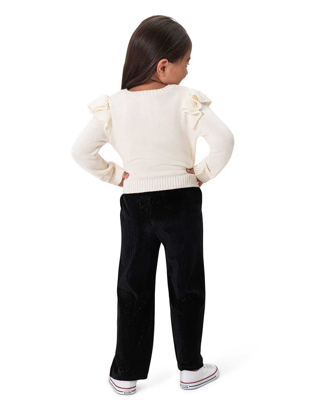 Draper James Magnolia White Multi Girls Sweater and Pant Set