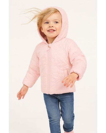 Draper James Light Pink Girls Zip Up Jacket