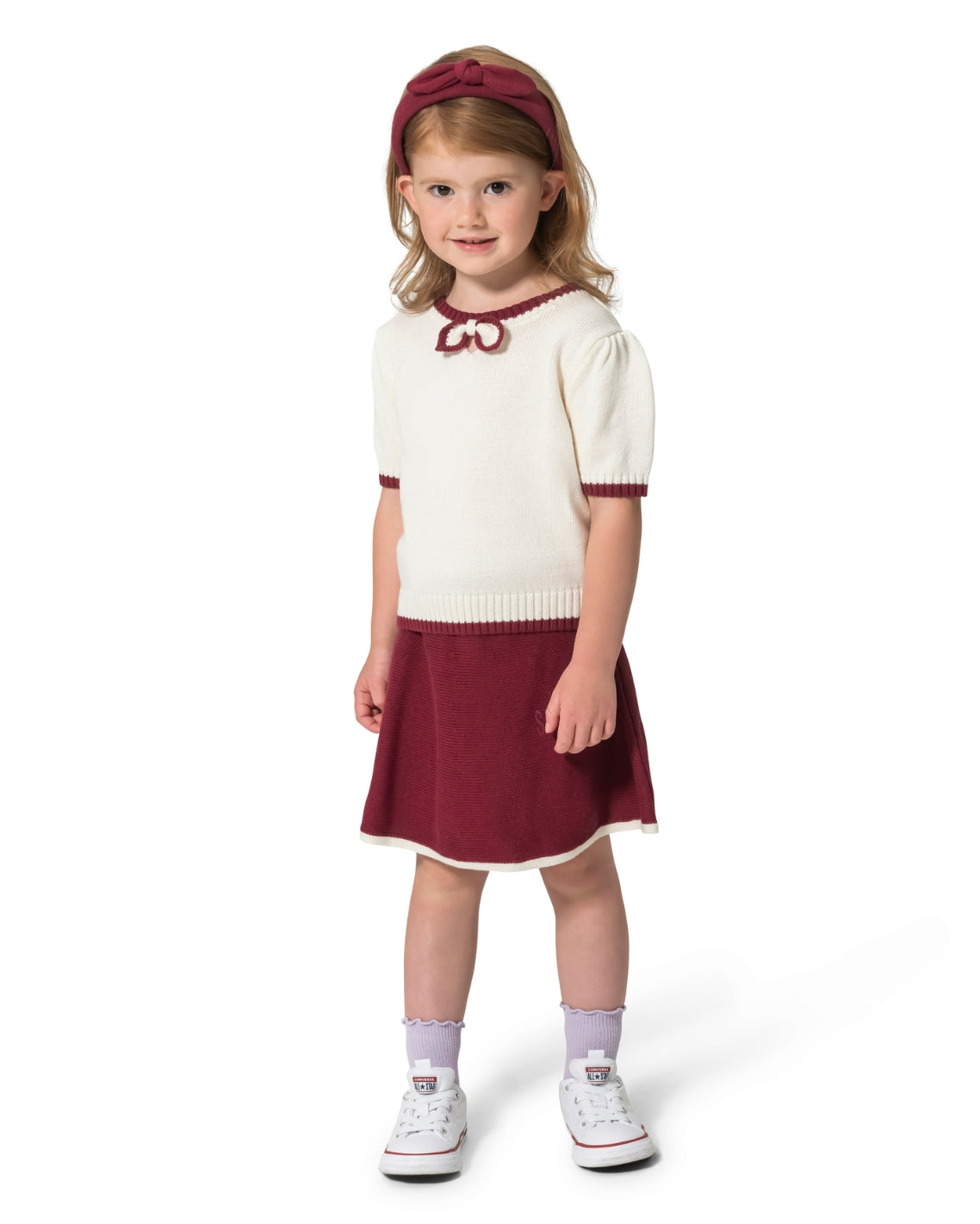 Draper James Raspberry Pink Girls' Top, Skirt And Headband Set