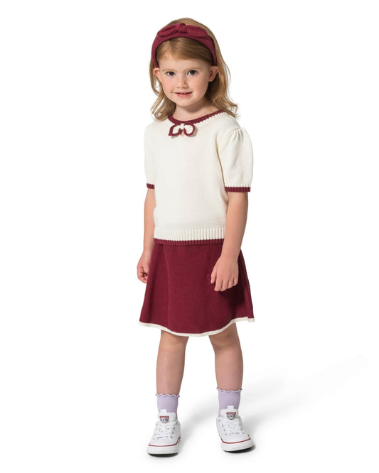 Draper James Raspberry Pink Girls' Top, Skirt And Headband Set