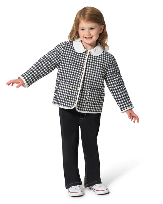 Draper James Black Multi Girls' Top, Pant And Jacket Set